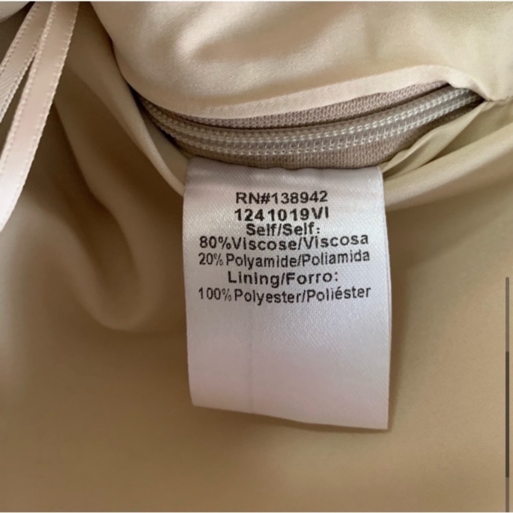 Taupe Wrap Mini Skirt - Picture 6 of 9